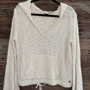 Roxy V-Neck Pullover Hooded Sweater